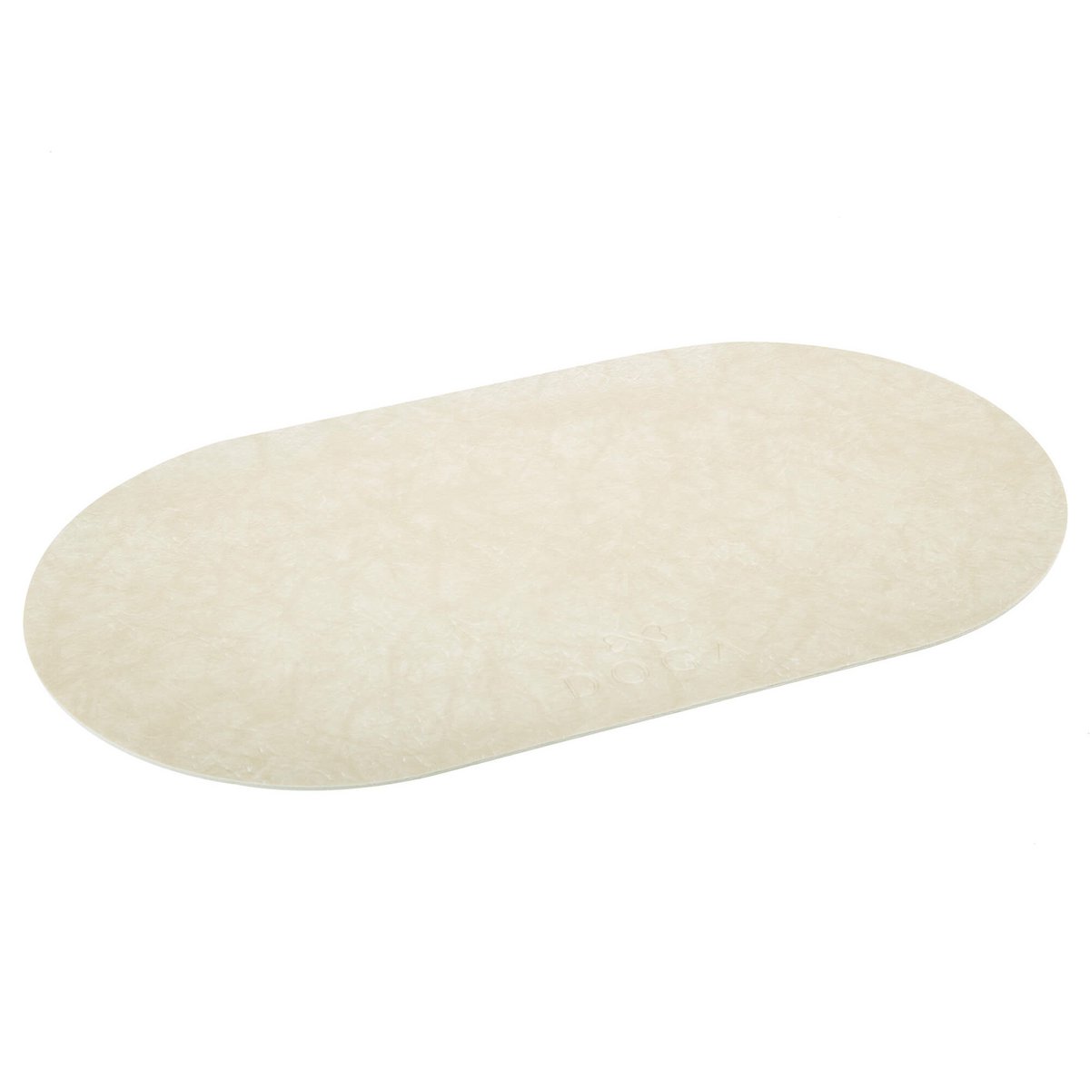 Plato de comida Mantel individual DOGA Stone blanco
