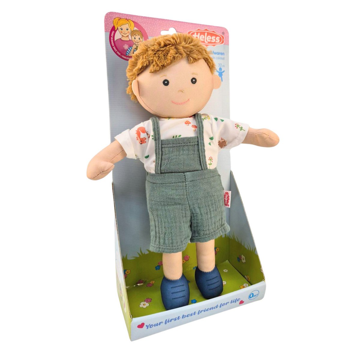 Fabric Doll '' Paul '' con outfit per indossare e decollare, 32 cm