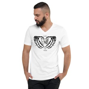 Schedel schattig als... Unisex T-shirt met V-hals