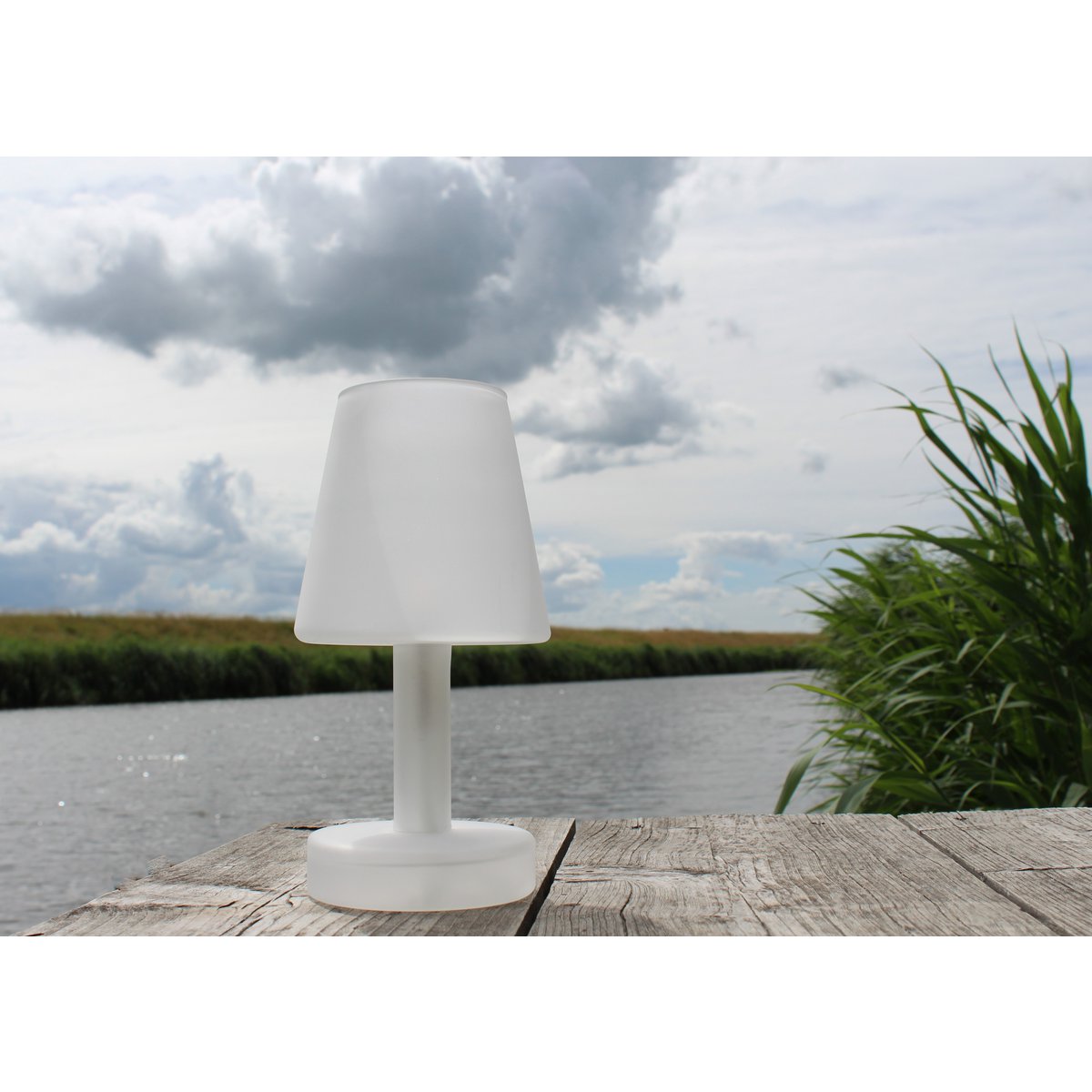 Olielamp Salon mat chroom