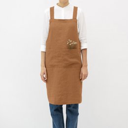 Delantal cruzado japonés Clay Linen
