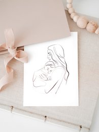 Postkarte / Mutter-Kind Karte