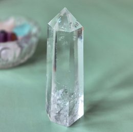 A+ Clear Quality Gemstone Rock Crystal Tower / Obelisk (Clear Quartz Tower)