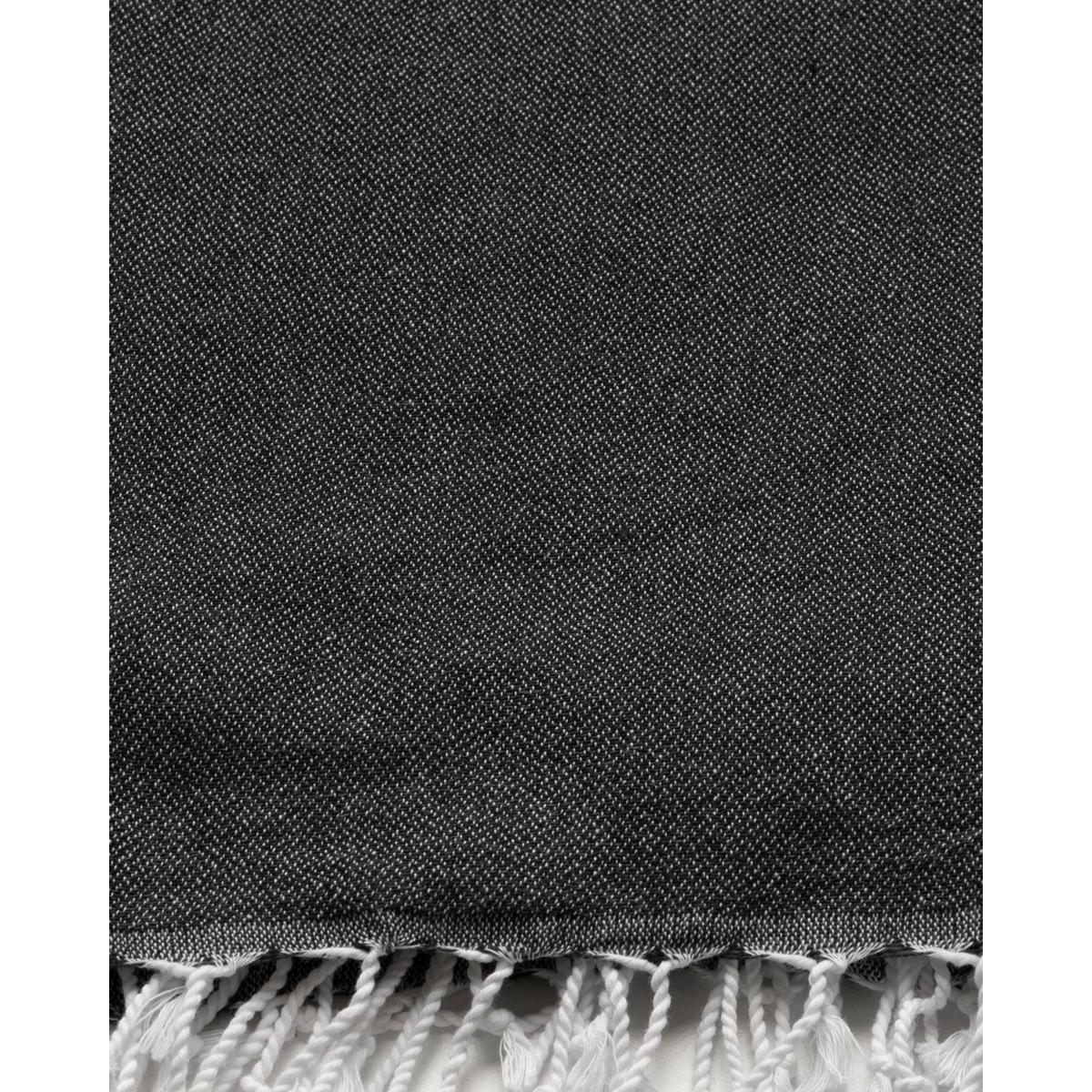 TOWEL TO GO NEON Serviette de plage en coton recyclé 180x100 cm | Serviette de piscine à séchage rapide | Gris / Noir | avec coffret cadeau