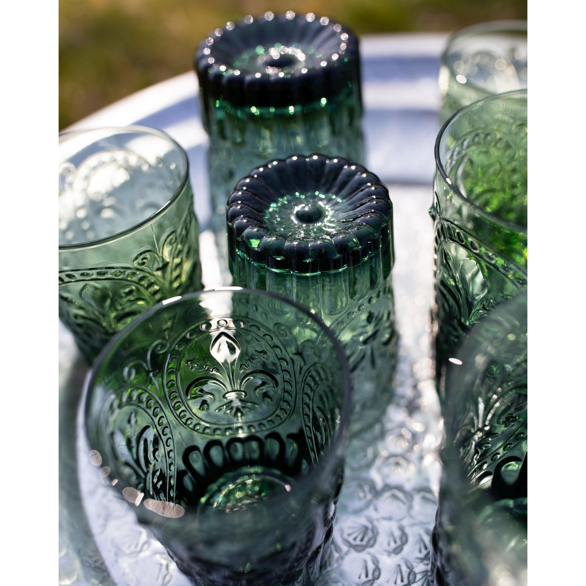 Fiore di Firenze glas klein, blauw