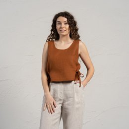 Crop Top con Nastri Laterali Audrey