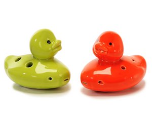 Children's flute duck made of porcelain 9x7x8cm