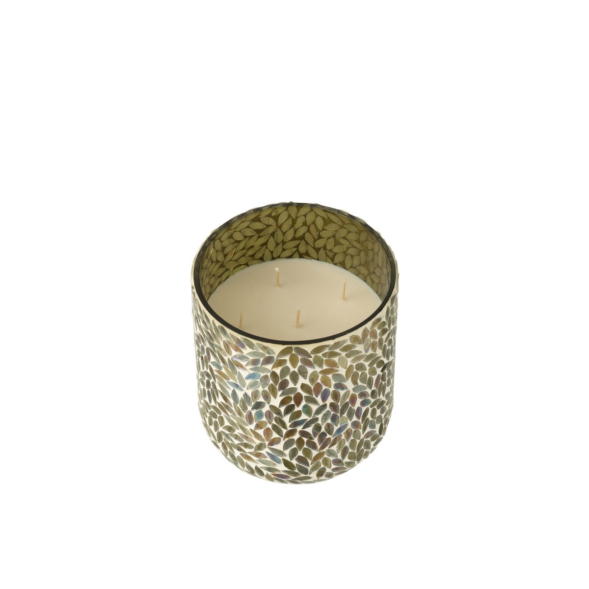 J-Line Duftkerze Tea & Herbs – Glas – groß – groß – 120U