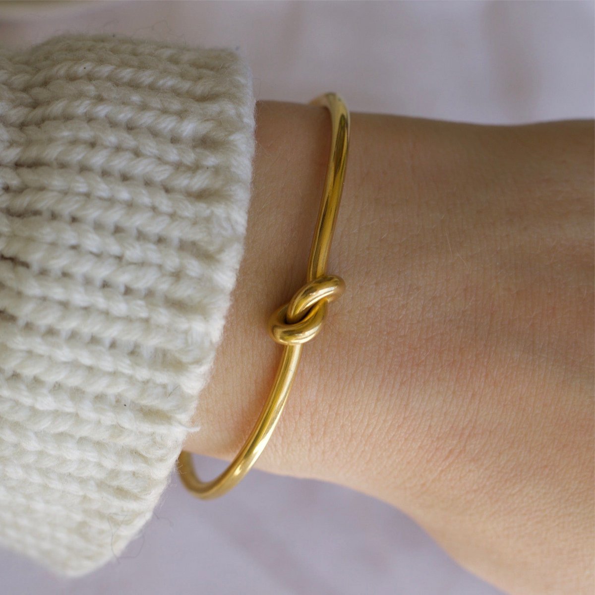 Siler - Knot Cuff Armband Goud
