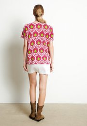 RIA 12 T-shirt Blomsterprint i Cashmere White Ecru
