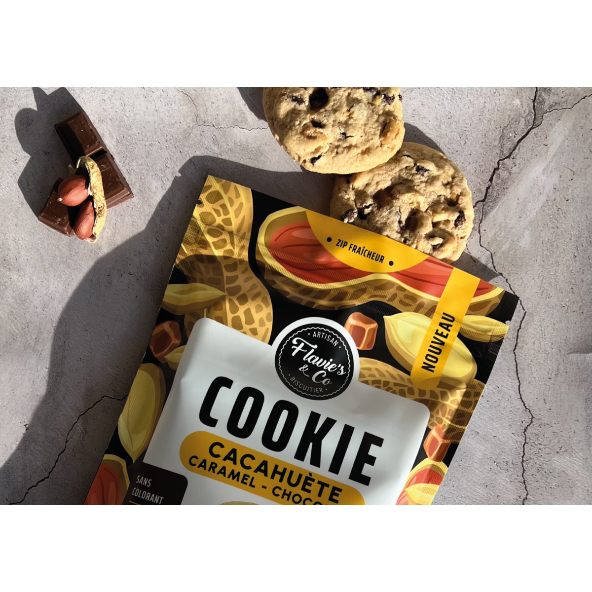 Pindakoekje - Karamel - Chocolade