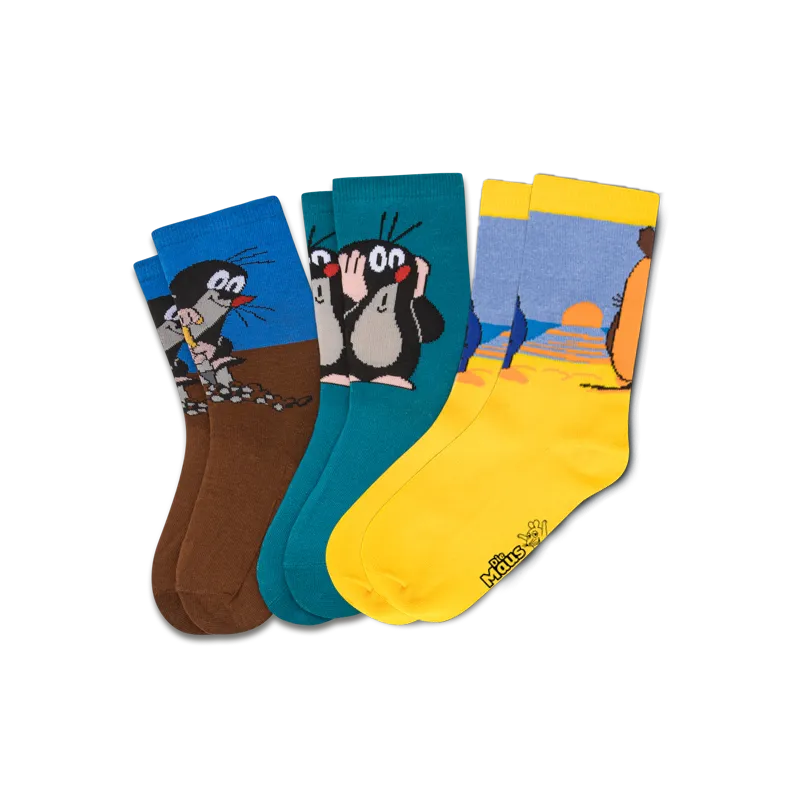 koaa – Mouse and Mole – Socks 3-pack