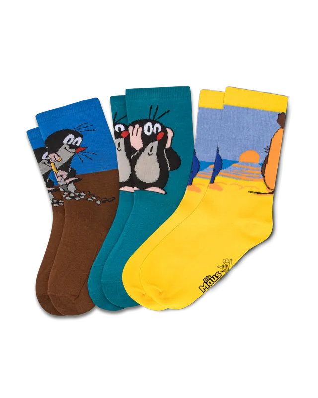 koaa – Mouse and Mole – Socks 3-pack