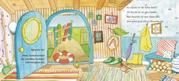 In a house crooked and small