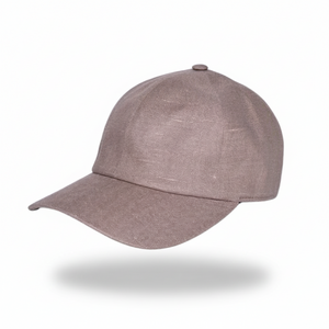 Cappuccino Beige Linen Baseball Cap | Minimalist Neutral Cap | Soft Structure