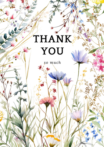 Sustainable card - Thank you