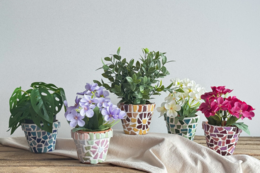 Paquet de bricolage Mosaic Flowerpot (2 pièces)