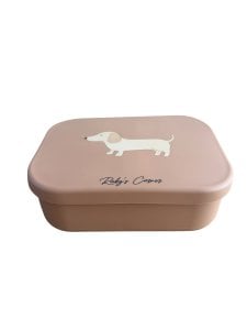 Silicone bread bin – Dachshund – Brown
