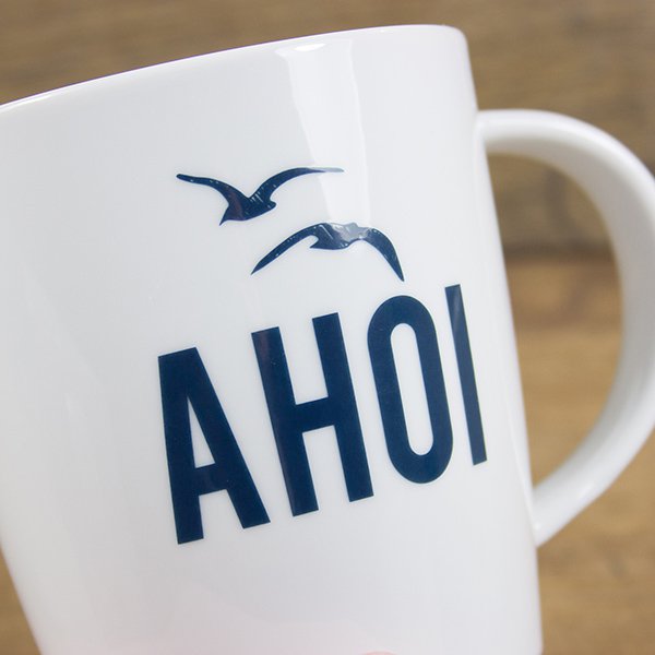 Taza grande de porcelana Ahoy
