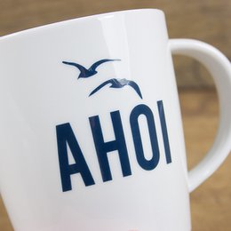 Taza grande de porcelana Ahoy