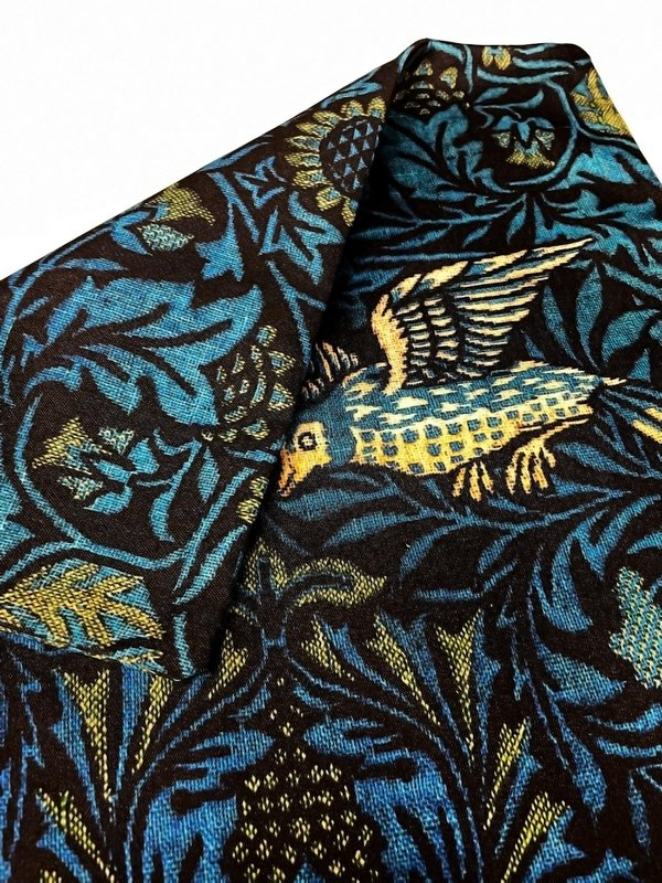 William Morris Moody Teal Avian Botanical Cushion Cover | WIM014