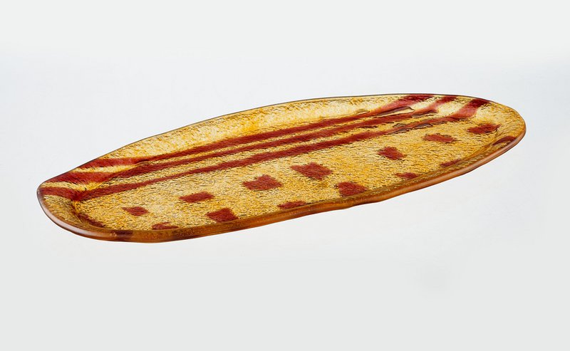 Artisano Tray Large Free 39x19 Magenta & Orange