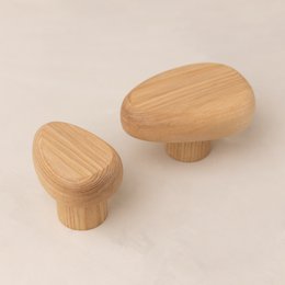 Wandhaak DROP | zwart, wit, hout