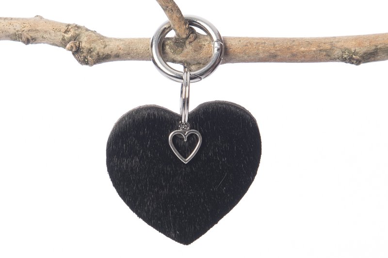 Appendiborsa cuore Nero con charm