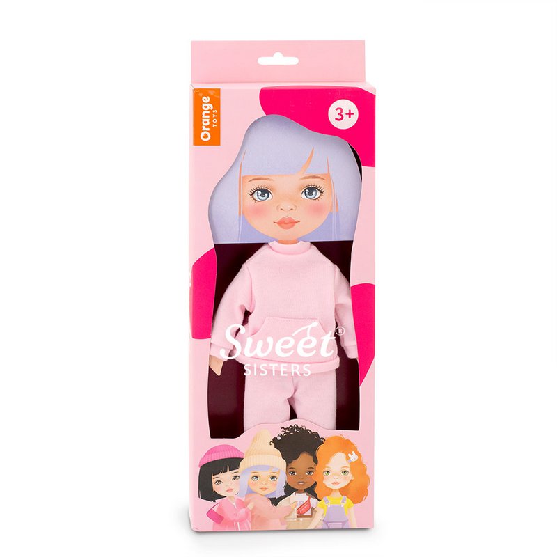 Soft toy, Sweet Sisters - Clothing set: Pink Tracksuit (35cm)