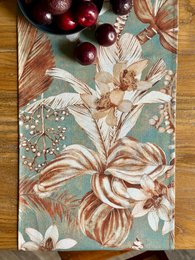 Camino de mesa sencillo, mezcla de lino y algodón | Terra Flora