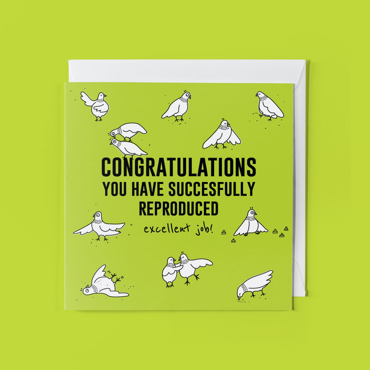 Tarjeta de Felicitación Animal: Reproducida con Éxito