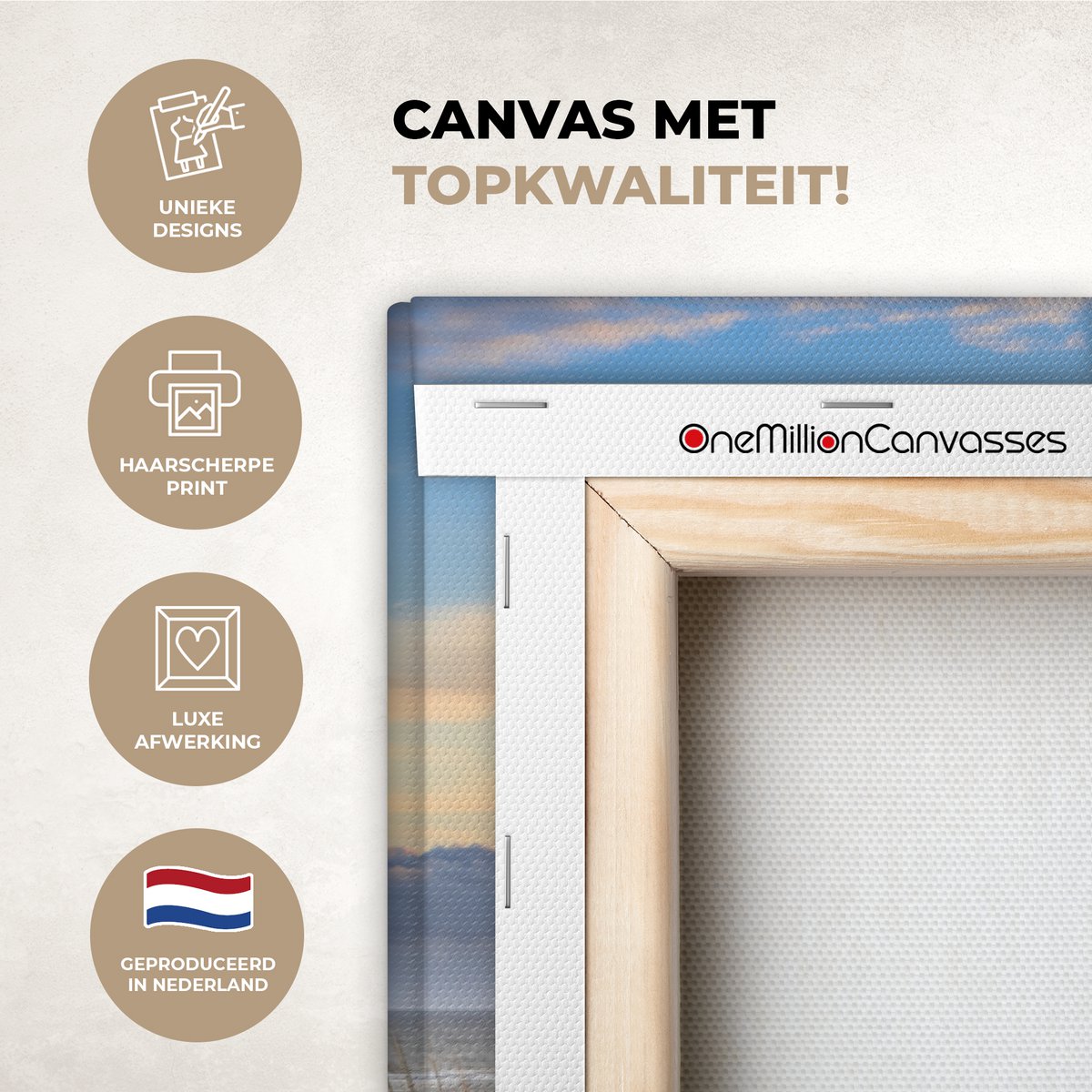 Pintura de lona - Decoración de la pared Beach - Dune - Grass - Sunset - Sala de decoración de la pared - Decoración del dormitorio - Accesorios de habitaciones - Pinturas sobre lienzo