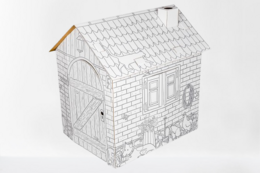 Creative Playhouse piccola fattoria, giocattolo di cartone per bambini, fai -da -te, costruzione e colorazione, 3+, ottimo regalo per compleanni e feste