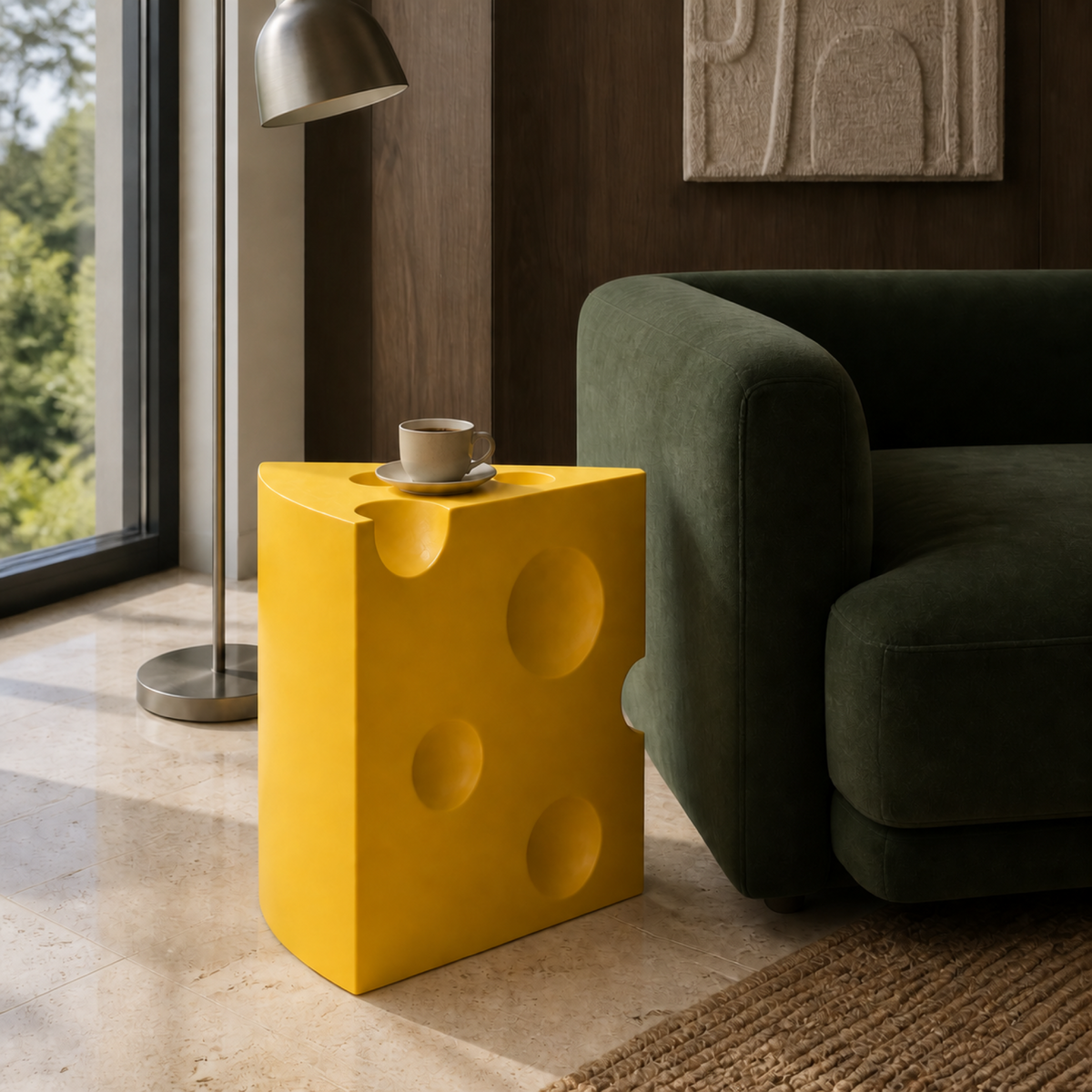 Cheese Slice Side Table