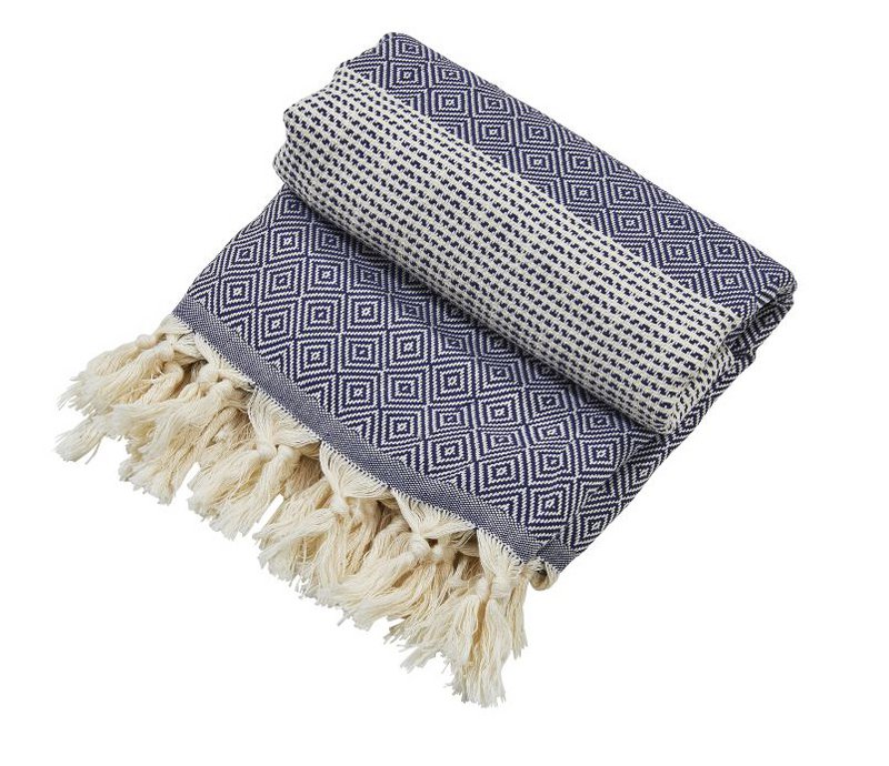 Plaid LOUNGE DIAMANT 100x180cm (8 Farben)