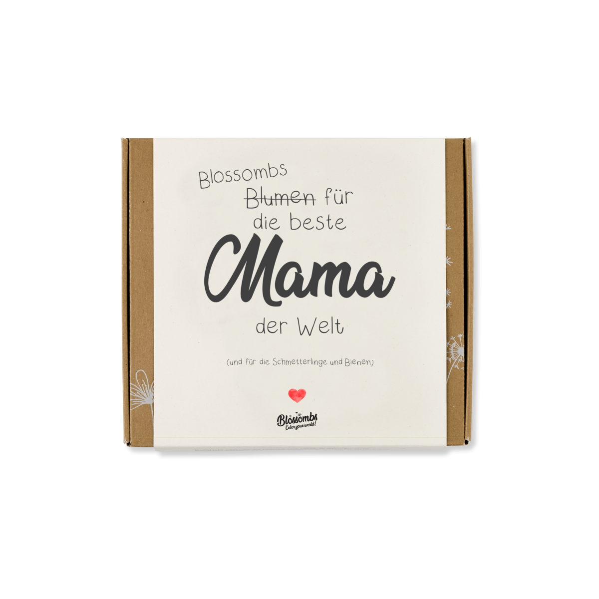 Geschenkbox Mittel - Mama - Tekst - 9 Blossombs
