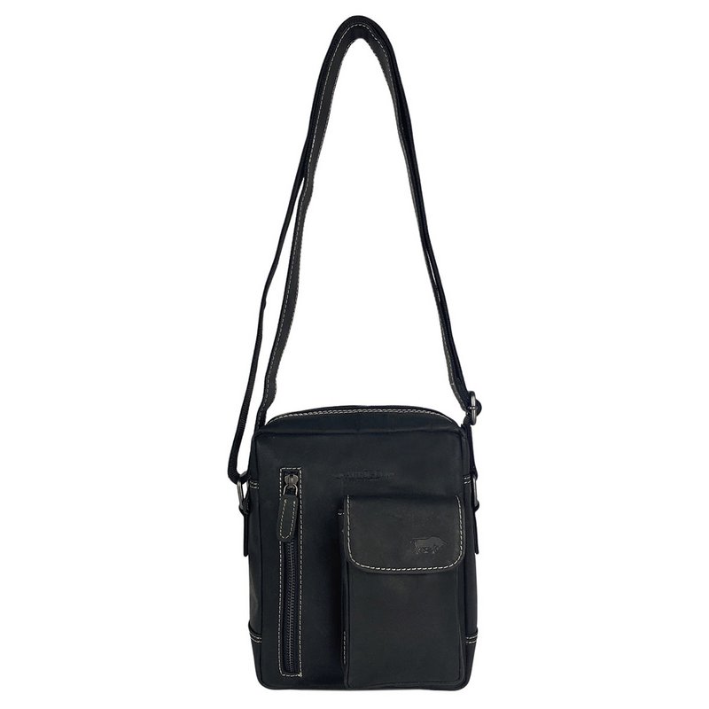 Herretaske eller dametaske i 3 farver bøffellæder - Crossbody-taske til kvinder eller mænd