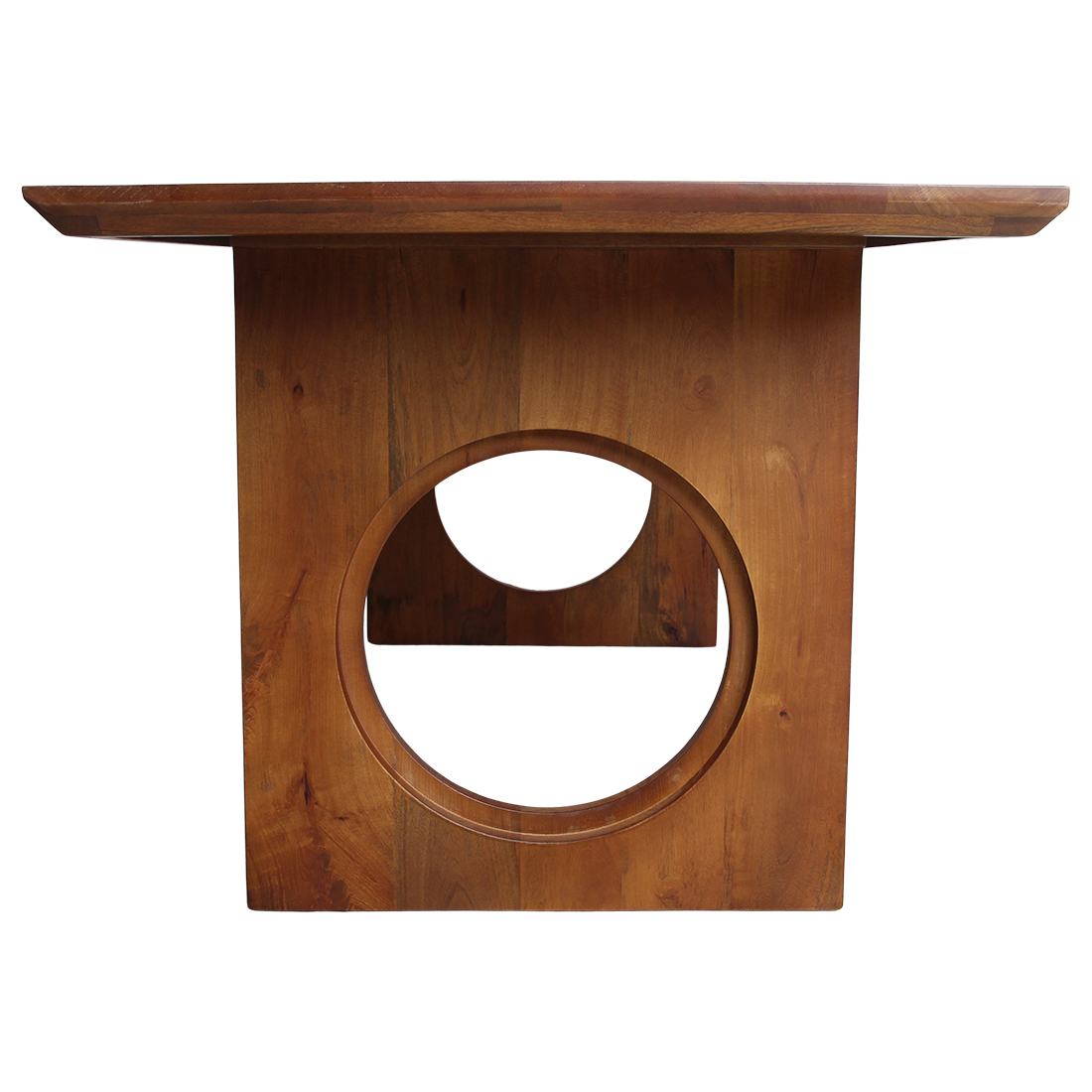 Bullnose Chamfered mangohouten eettafel Loop
