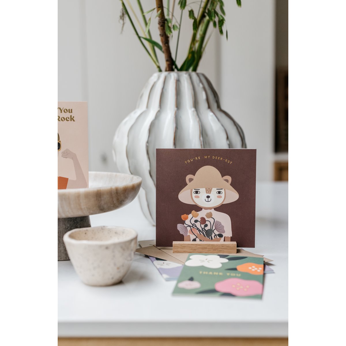 Eres mi ciervo más respetuoso con el medio ambiente Tarjetas de felicitación