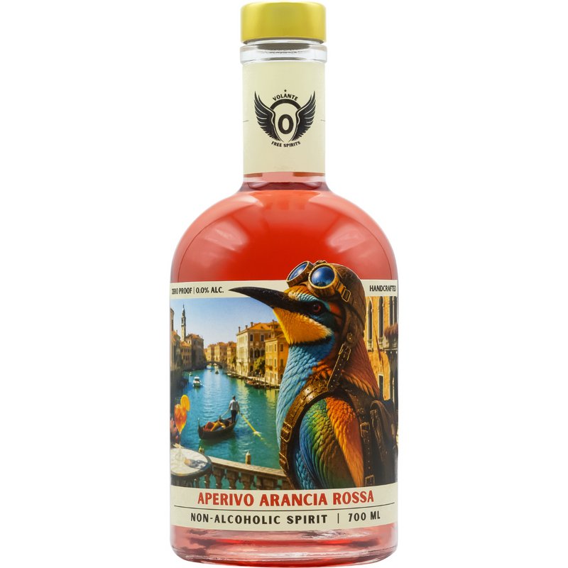 Volante Aperivo Arancia Rossa 0.0% – Non-Alcoholic Aperitivo-Style Spirit  – for Spritz – 700 ml