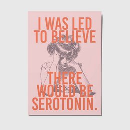 Serotonin - A6 postkort