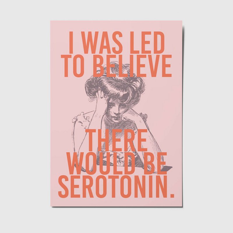 Serotonin - A6 postkort