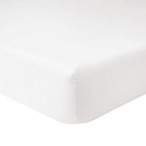 140x190 +25 cm weiße Baumwollabdeckung
