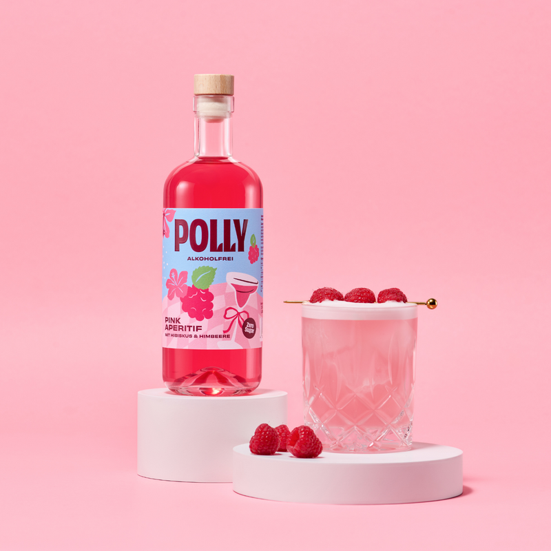 POLLY Pink Aperitif – alkoholfri | Aperitif til pink spritz drinks og cocktails