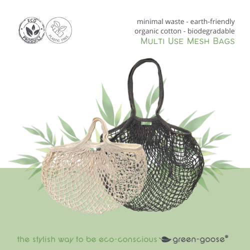green-goose Einkaufstasche Netztasche – 2 Stück