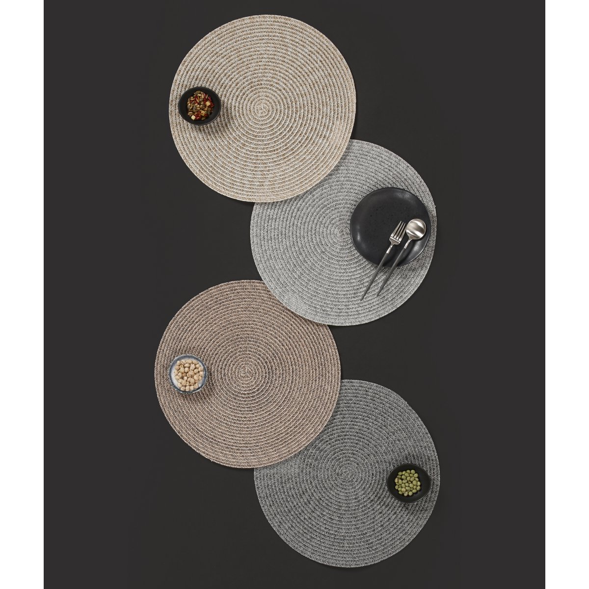 Placemat MELANGE - Round - ⌀ 38 cm