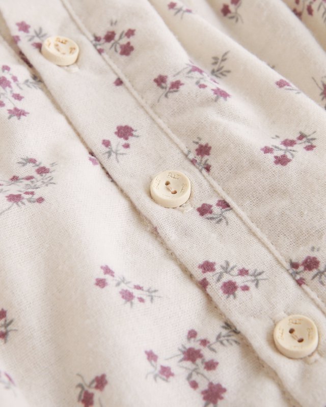 Rompertje met bloemenprint voor babymeisjes met pompondetail P72-11604042