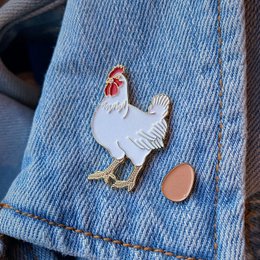 Enamel Pin "Chicken & Egg"