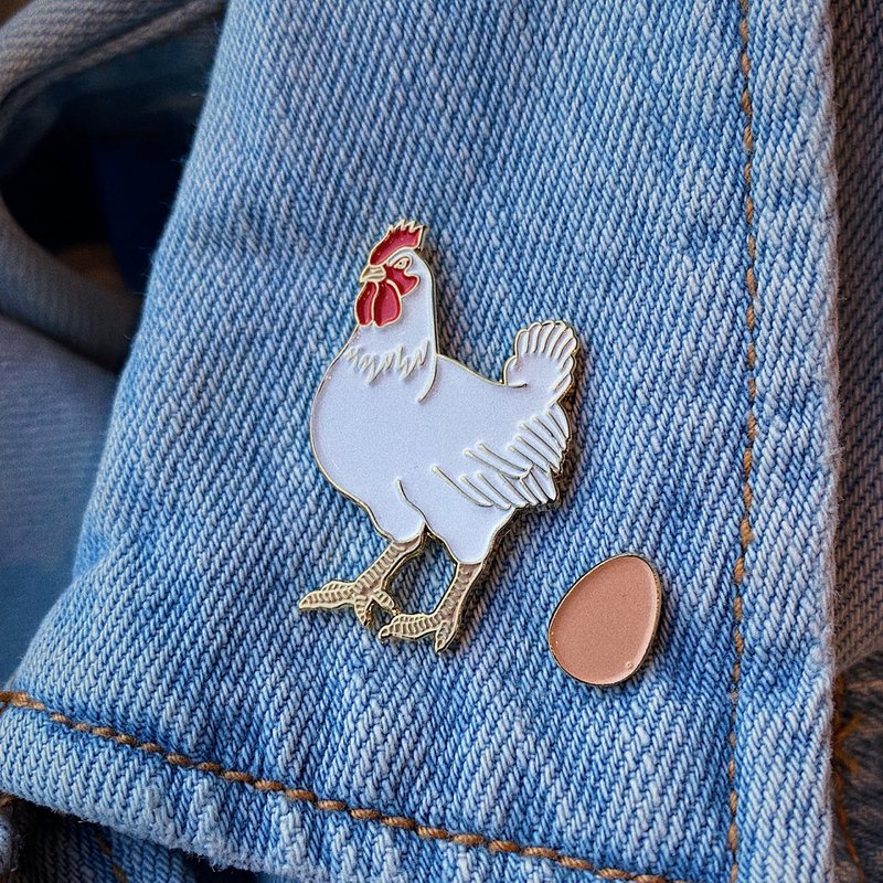 Enamel Pin "Chicken & Egg"