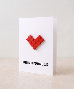 We klikken gewoon op een briefkaart – Bouwsteen LEGO